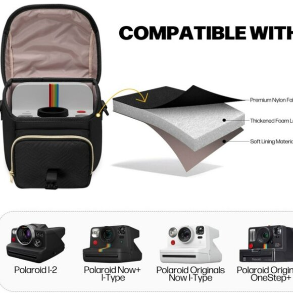 Camera Sling Bag Compatible with Polaroid - Picture 3 of 7